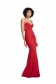 Online Spaghetti Strap Slip Neckline Crepe Prom Dress UK