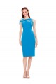 Online Sleeveless Crepe Cocktail Prom Dress / Homecoming Dress with Keyhole Off The Shoulder Detailing UK