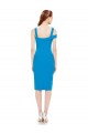 Online Sleeveless Crepe Cocktail Prom Dress / Homecoming Dress with Keyhole Off The Shoulder Detailing UK