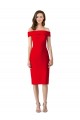 Online Off the Shoulder Square Neck Cocktail Prom Dress / Homecoming Dress UK