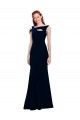 Online Sleeveless Crepe Mermaid Prom Dress with Side Slit UK