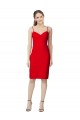Online Sleeveless Cocktail Length Sweetheart Neckline Crepe Prom Dress / Homecoming Dress UK
