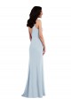 Online V Back Spaghetti Strap Maxi Prom Dress with Pockets UK