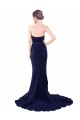 Online Strapless Sweetheart Neckline Crepe Prom Dress with Satin Waistband UK