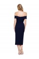 Online Midi Length Short Crepe Cocktail Prom Dress / Homecoming Dress with Side Split UK