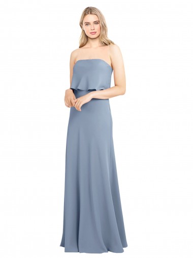 Online High Neck Sheath Sleeveless Stretch Crepe Prom Dress UK