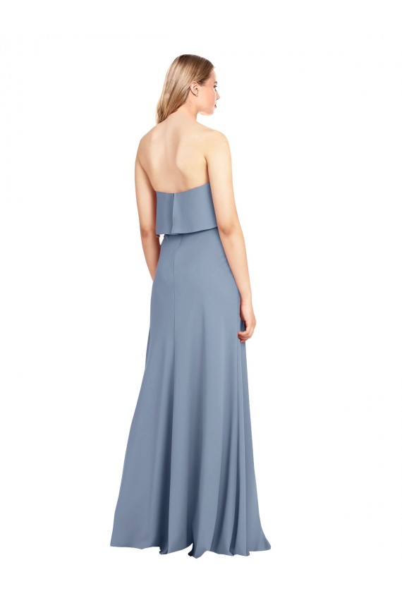 Online High Neck Sheath Sleeveless Stretch Crepe Prom Dress UK