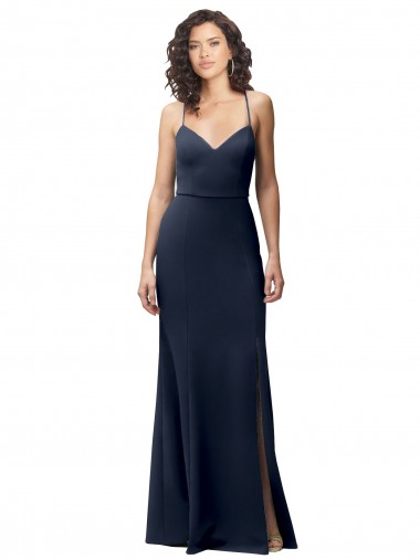 Online Sweetheart Fit and Flare Stretch Crepe Prom Dress with Side Slit and Strappy Back UK