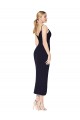 Online High Neck Spaghetti Straps Crepe Short Wrap Cocktail Prom Dress / Homecoming Dress UK