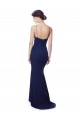 Online Deep V-Neck Spaghetti Straps Mermaid Crepe Prom Dress UK