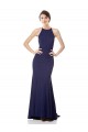 Online High Neck Fishtail Crepe Prom Dress with Open Back Detail UK