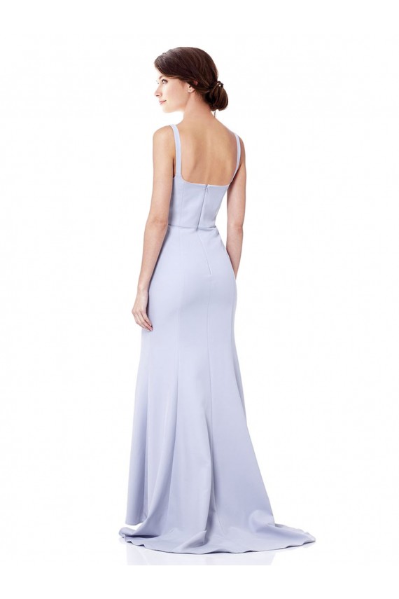 Online Sweetheart High Neck Sleeveless Crepe Prom Dress UK