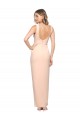 Online Floor Length Square Neck Long Sheath Crepe Prom Dress  UK