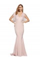 Online Double Bow Full Length Sweetheart Crepe Prom Dress with Tulle Overlay UK