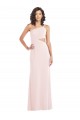 Online Flirty One Shoulder Midriff Cutout Maxi Crepe Prom Dress UK