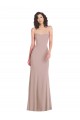 Online Strapless Princess Line Crepe Mermaid Prom Dress UK