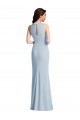 Online Halter Maxi Prom Dress with Cascade Ruffle Slit UK