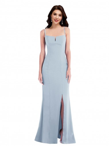 Online Flattering Trumpet Maxi Crepe Prom Dress with Front Slit UK