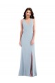 Online Criss Cross Cutout Back Maxi Prom Dress with Front Slit UK