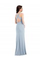 Online Criss Cross Cutout Back Maxi Prom Dress with Front Slit UK