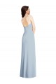 Online Strapless Scoop Back Maxi Crepe Prom Dress with Front Slit UK