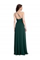 Online A-Line Slim One Shoulder Crepe Prom Dress with Asymmetrical Straps and Side Slit UK