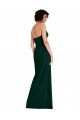 Online Scooped Strapless Neckline Crepe Prom Dress with Side Slit UK
