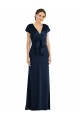 Online Soft Bow Blouson Bodice Trumpet Crepe Prom Dress UK