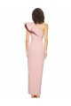 Online Full Length One Shoulder Crepe Prom Dress with Side Leg Split UK