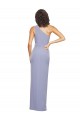 Online Floor Length One Shoulder Crepe Prom Dress with Pencil Skirt and Side Split UK