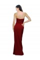 Online Straight Pencil Skirt Long Sweetheart Crepe Prom Dress with High Side Split UK