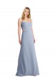 Online Feminine Scoop Neckline Long Crepe Slip Prom Dress  UK