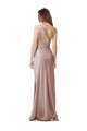 Online One Shoulder Black-Tie Floor Length Long Stretch Satin Prom Dress UK
