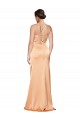 Online One Shoulder Ruched Stretch Satin Prom Dress with Thigh High Split UK