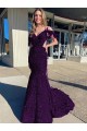 Online Cold Shoulder Sleeveless Long Court Train Velvet Sequin Prom Dress UK