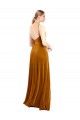 Online Long Velvet Cowl Neck Slip Prom Dress UK