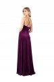 Online Draped Neckline Spaghetti Straps Velvet Prom Dress UK