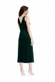 Online Cowl Neck Velvet Midi Length Cocktail Prom Dress / Homecoming Dress UK