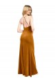 Online Halter Neckline Long Full Length Velvet Prom Dress with Strappy Back UK