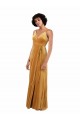 Online Romantic Velvet Floor Length Prom Dress with Wrap Detail UK