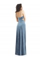 Online Spaghetti Strap Long Full Length Velvet Maxi Prom Dress UK