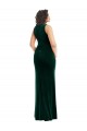Online Square Neck Long Velvet Maxi Prom Dress UK